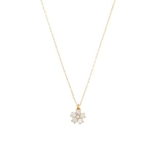 Kate Spade Clear/Gold Flower Mini Pendant NWT